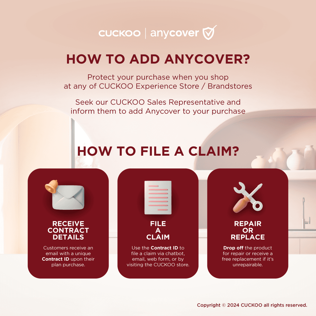 How to add AnyCover and how to file a claim