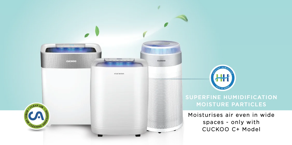 Types of air purifiers from CUCKOO and the benefits