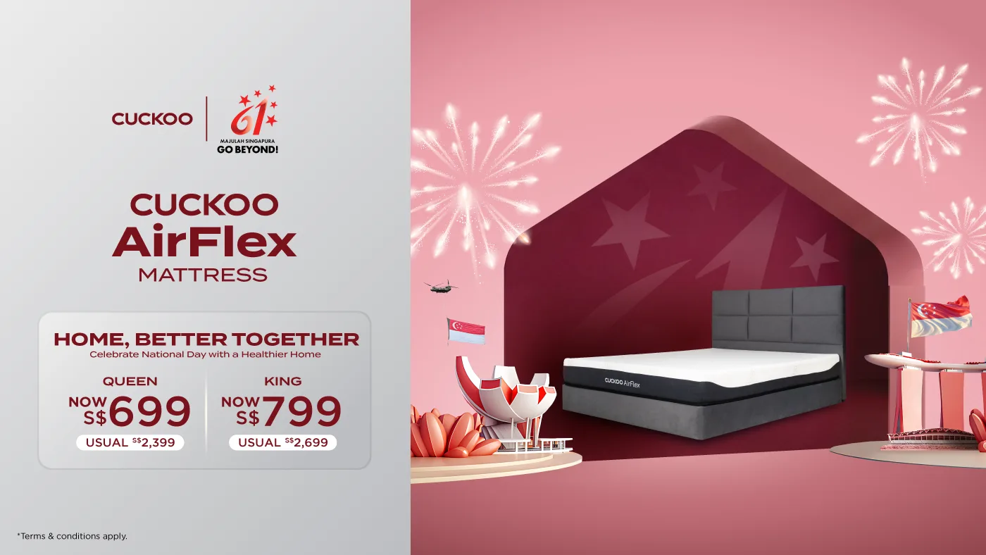 National Day Deals: CUCKOO AirFlex Mattress Outright Promo